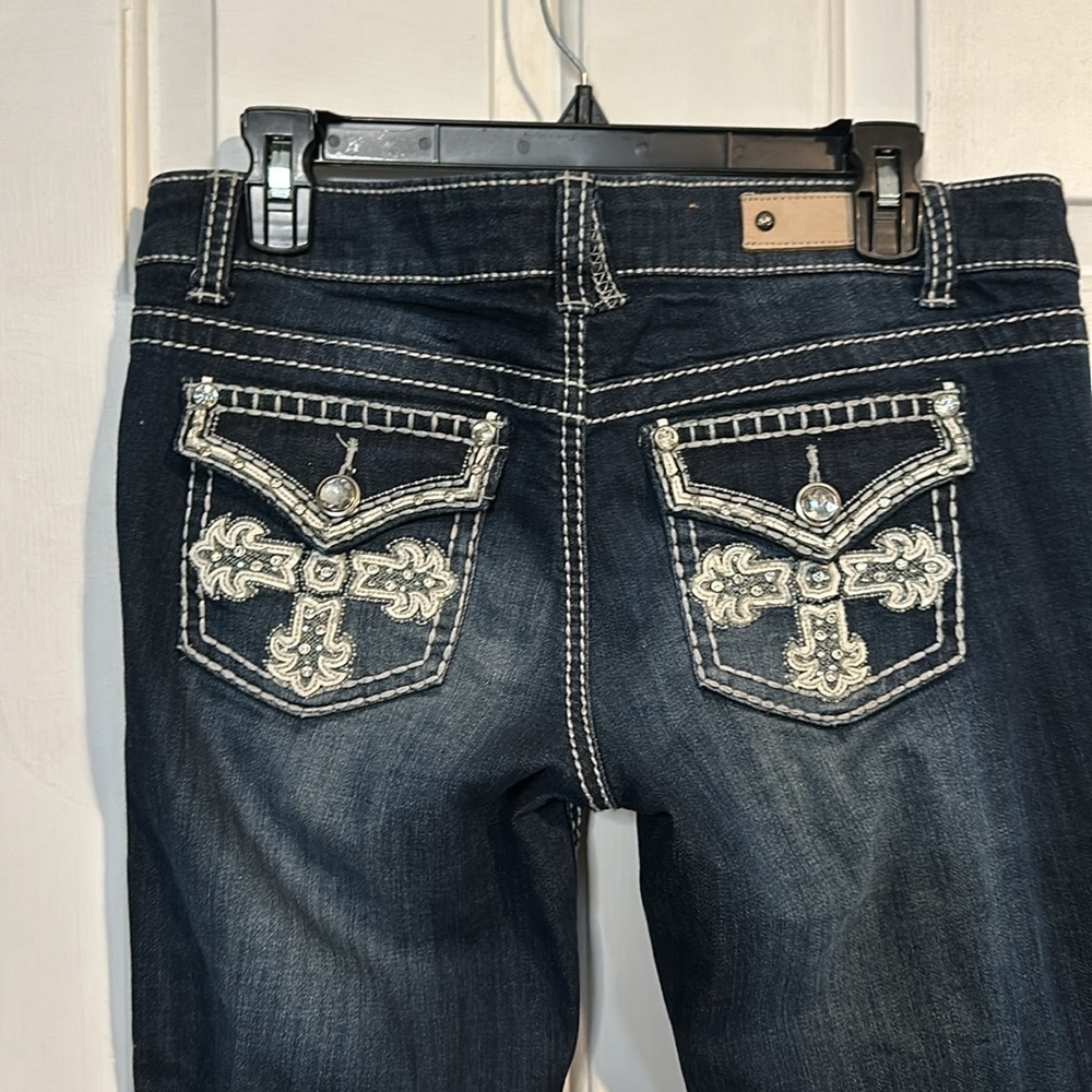 Antique Rivet Bootcut jeans with cross pockets size 30 - Picture 6 of 6